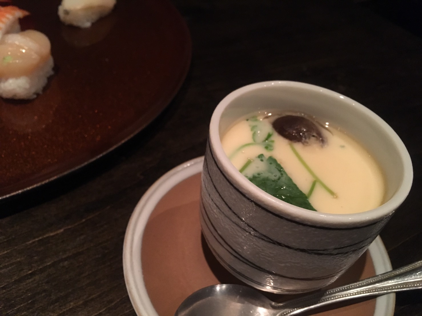 三宮の食べ放題　寿司隆明の茶碗蒸し